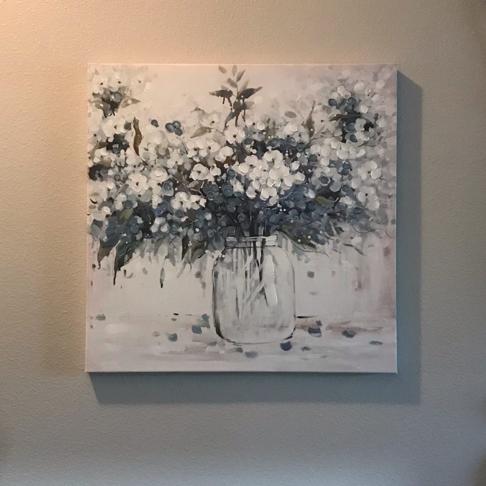 Canvas print with oil painting NWT